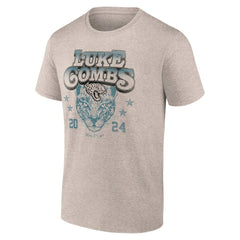Luke Combs x Jacksonville Jaguars Growin' Up and Gettin' Old Tour T-Shirt - Tan T-shirts