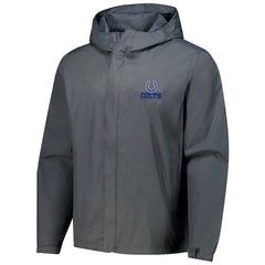 Indianapolis Colts Dunbrooke Tropic Waterproof Packable Full-Zip Hoodie Jacket - Graphite Hoodies