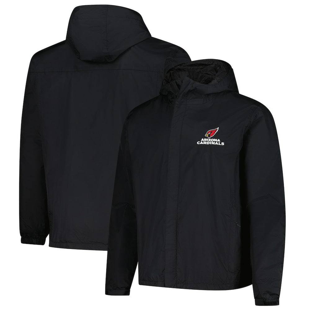 Arizona Cardinals Dunbrooke Tropic Waterproof Packable Full-Zip Hoodie Jacket - Black Hoodies