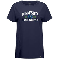Minnesota Timberwolves Levelwear Women's Influx T-Shirt Navy outlet