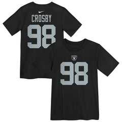Maxx Crosby Las Vegas Raiders Preschool Player Name & Number T-Shirt - Black T-shirts
