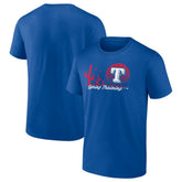Texas Rangers MLB Spring Training Horizon Line T-Shirt - Royal T-shirts