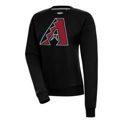 Arizona Diamondbacks Antigua Women's Victory Pullover Sweatshirt - Black Pullover