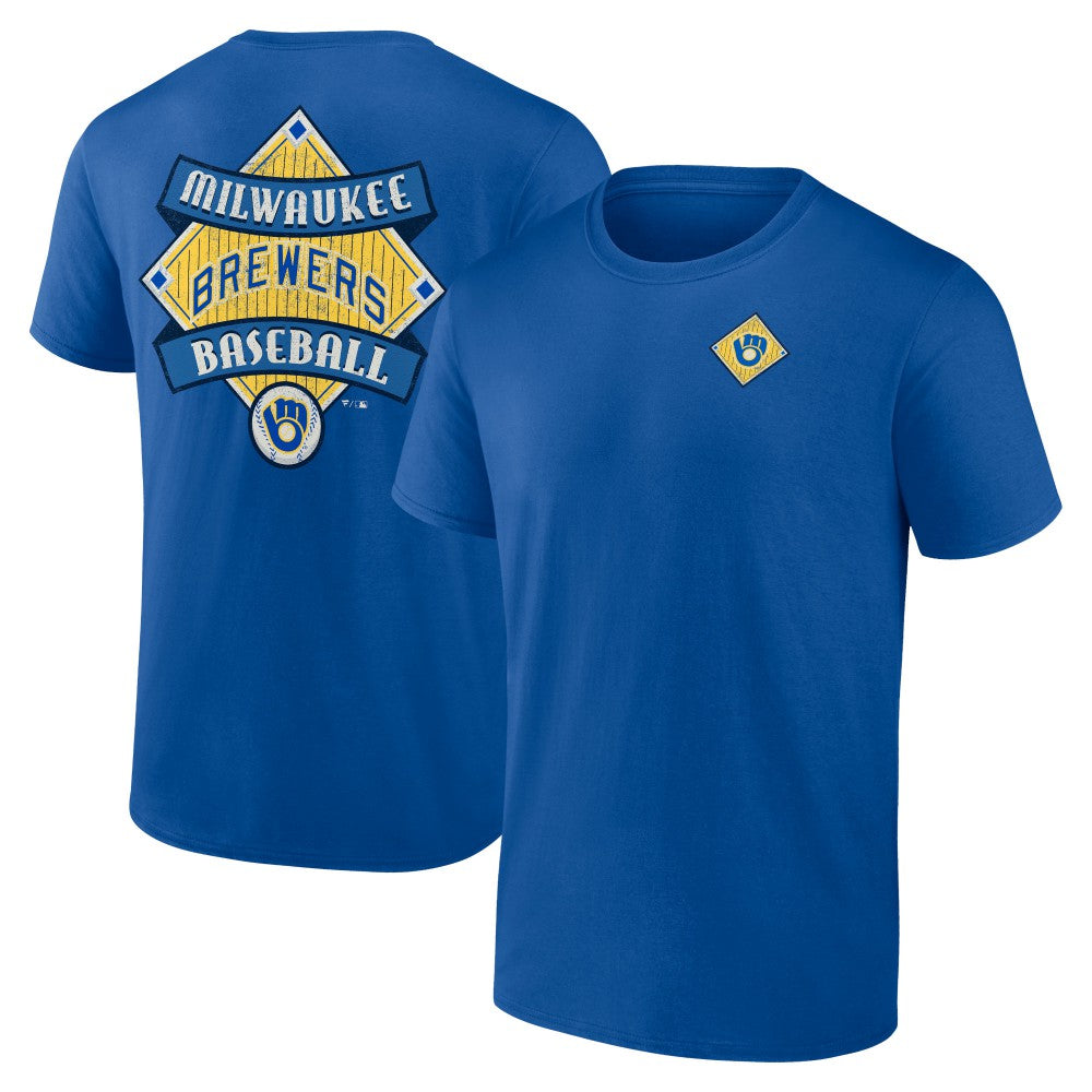 Milwaukee Brewers Cooperstown Collection Field Play T-Shirt - Royal T-shirts