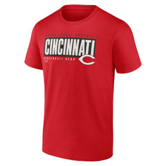 Cincinnati Reds Blocked Out T-Shirt - Red T-shirts