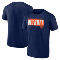 Detroit Tigers Blocked Out T-Shirt - Navy T-shirts
