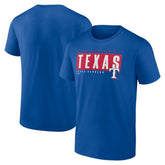 Texas Rangers Blocked Out T-Shirt - Royal T-shirts