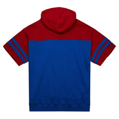 New York Giants Off Field Vintage Logo Short Sleeve Pullover Hoodie - Royal Hoodies