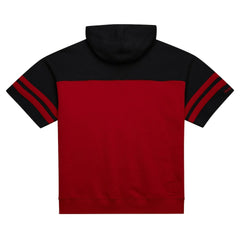 San Francisco 49ers Off Field Vintage Logo Short Sleeve Pullover Hoodie - Scarlet Hoodies