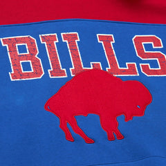 Buffalo Bills Off Field Vintage Logo Short Sleeve Pullover Hoodie - Royal Hoodies