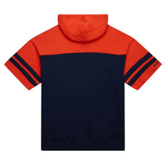 Chicago Bears Off Field Vintage Logo Short Sleeve Pullover Hoodie - Navy Hoodies