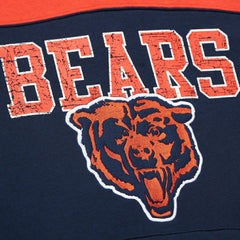 Chicago Bears Off Field Vintage Logo Short Sleeve Pullover Hoodie - Navy Hoodies