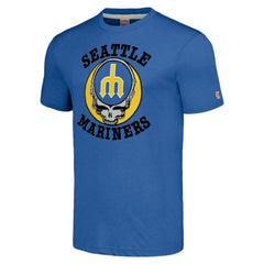Seattle Mariners Homage Grateful Dead Tri-Blend T-Shirt - Royal T-shirts