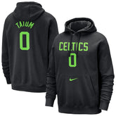 Jayson Tatum Boston Celtics 2024/25 City Edition Name & Number Pullover Hoodie Black - Nike