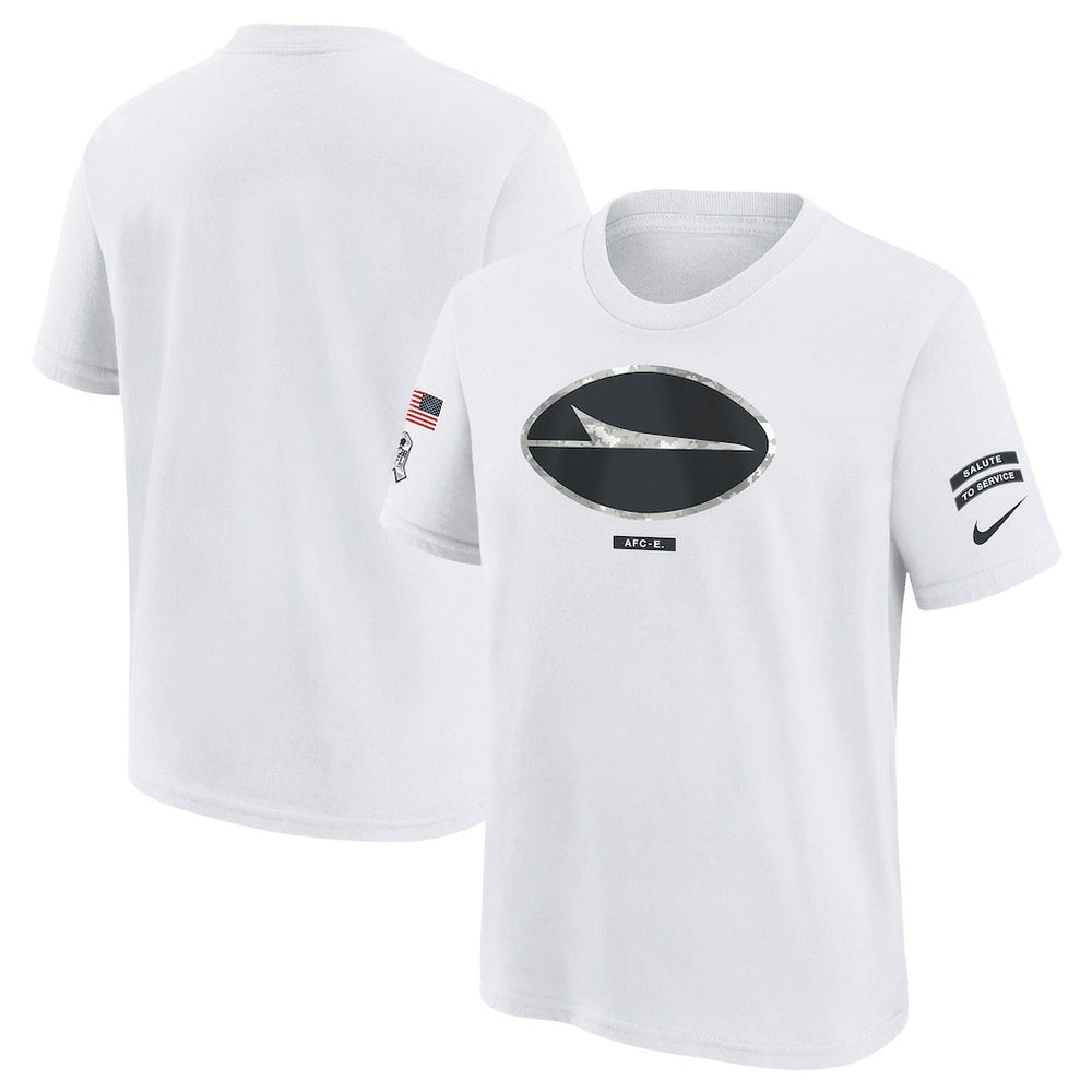 New York Jets Youth 2024 Salute To Service T-Shirt - White T-shirts