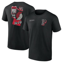 Portland Trail Blazers Split Zone T-Shirt Black outlet