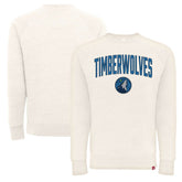Minnesota Timberwolves Sportiqe Unisex Harmon Super Soft Tri-Blend Raglan Pullover Sweatshirt Cream
