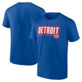 Detroit Pistons Blocked Out T-Shirt Blue outlet
