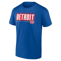 Detroit Pistons Blocked Out T-Shirt Blue outlet