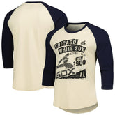 Chicago White Sox Majestic Threads Raglan 3/4-Sleeve T-Shirt - Cream/Navy T-shirts