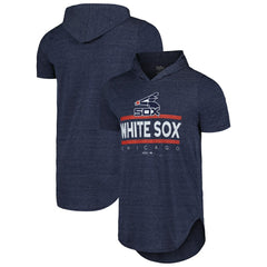 Chicago White Sox Majestic Threads Tri-Blend Hoodie T-Shirt - Navy Hoodies