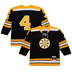 Bobby Orr Boston Bruins Mitchell & Ness Big & Tall 1971/72 Blue Line 2.0 Jersey - Black | US 201351071