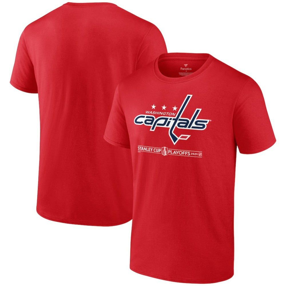 Washington Capitals Fanatics 2024 Stanley Cup Playoffs Breakout T-Shirt - Red | US 201351439