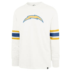 Los Angeles Chargers '47 Gridiron Premier Brex Long Sleeve T-Shirt - White T-shirts