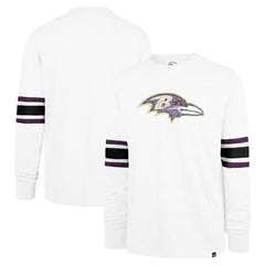 Baltimore Ravens '47 Gridiron Premier Brex Long Sleeve T-Shirt - White T-shirts
