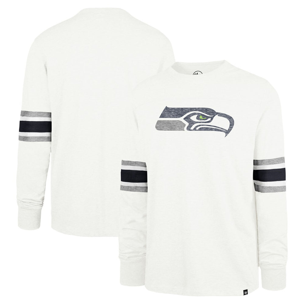 Seattle Seahawks '47 Gridiron Premier Brex Long Sleeve T-Shirt - White T-shirts