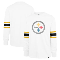 Pittsburgh Steelers '47 Gridiron Premier Brex Long Sleeve T-Shirt - White T-shirts
