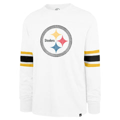 Pittsburgh Steelers '47 Gridiron Premier Brex Long Sleeve T-Shirt - White T-shirts