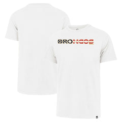 Denver Broncos '47 Flag Script Franklin T-Shirt - White T-shirts