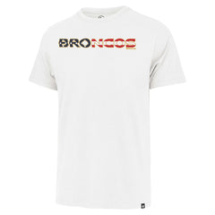 Denver Broncos '47 Flag Script Franklin T-Shirt - White T-shirts