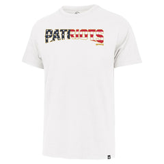 New England Patriots '47 Flag Script Franklin T-Shirt - White T-shirts