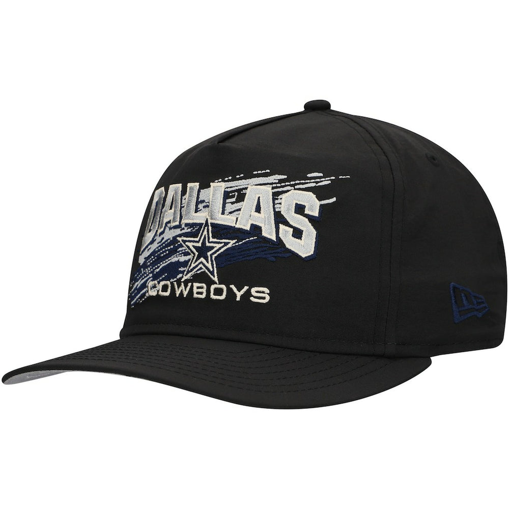 Dallas Cowboys New Era Throwback Brush Golfer Snapback Hat - Black Hats