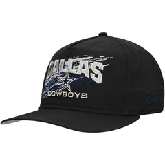 Dallas Cowboys New Era Throwback Brush Golfer Snapback Hat - Black Hats