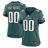 Philadelphia Eagles Women's Custom Game Jersey - Midnight Green Jerseys