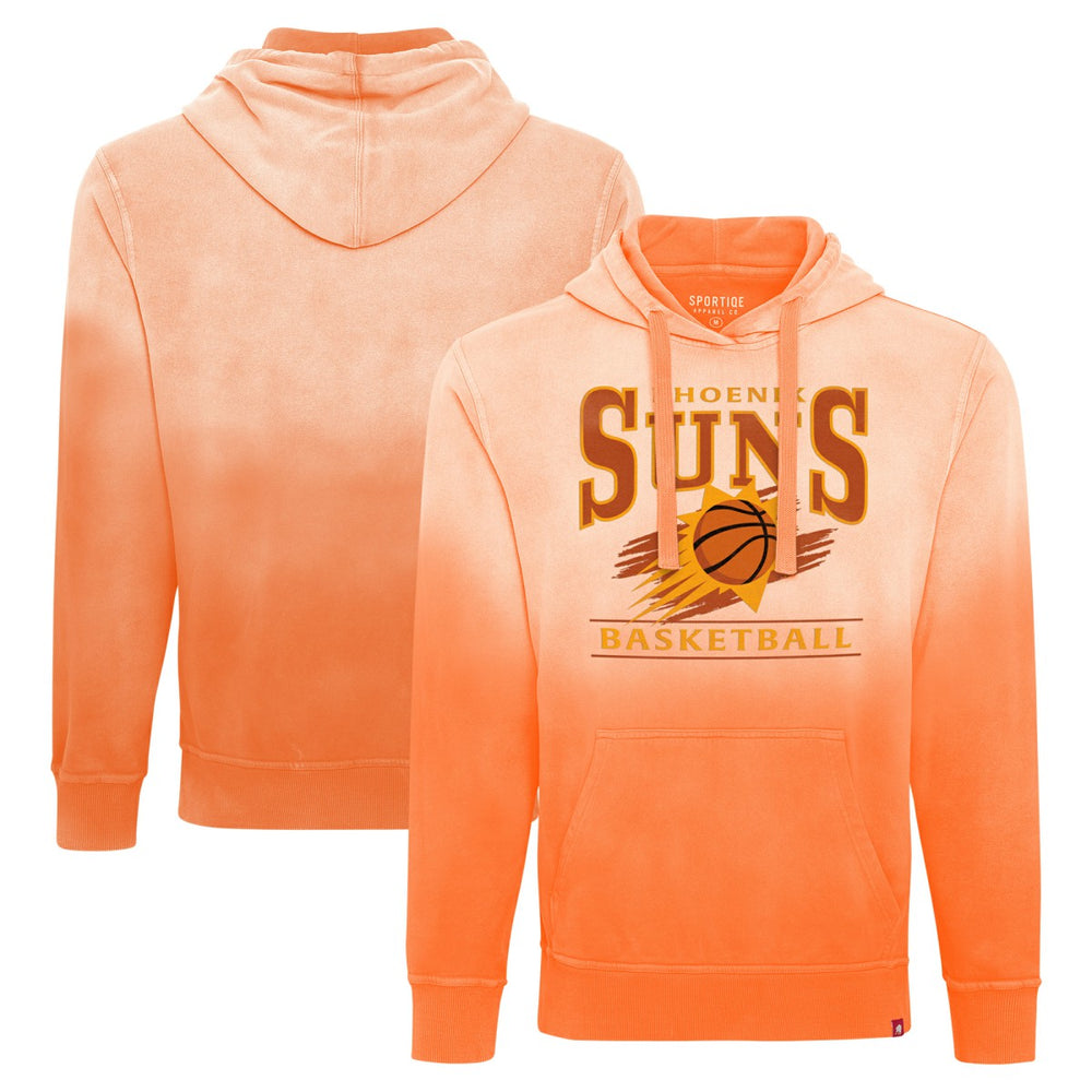 Phoenix Suns Sportiqe Unisex Blake Sun-Fade Pullover Hoodie Orange
