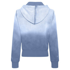 Philadelphia 76ers Sportiqe Women's Carli Sun Fade Full-Zip Hoodie Blue