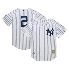 Derek Jeter New York Yankees Mitchell & Ness 2014 Cooperstown Collection Authentic Throwback Jersey - White Jerseys