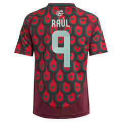 Raul Jimenez Mexico National Team Youth 2024 Home Replica Player Jersey Burgundy - Adidas outlet