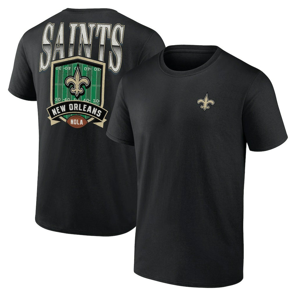 New Orleans Saints Full Range T-Shirt - Black T-shirts