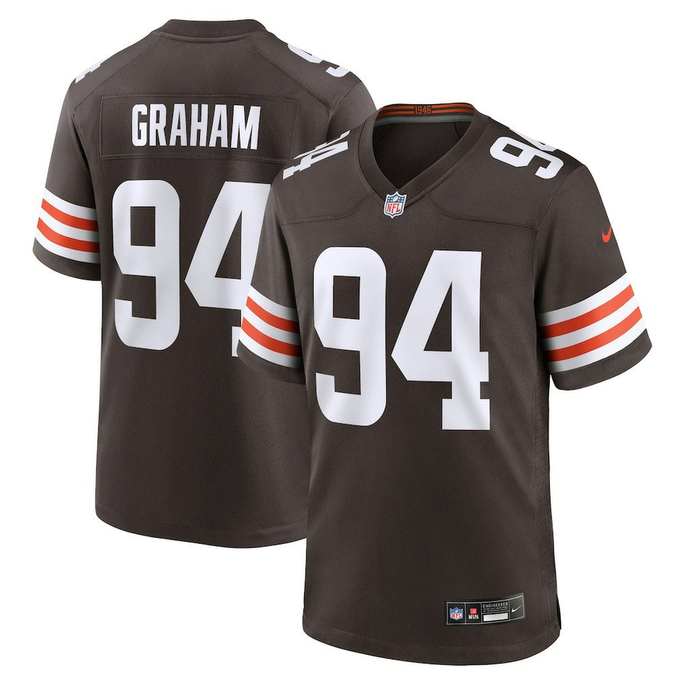 Mason Graham Cleveland Browns 2025 NFL Draft First Round Pick Game Jersey - Brown Jerseys