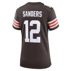 Shedeur Sanders Cleveland Browns Women's 2025 NFL Draft Game Jersey - Brown Jerseys