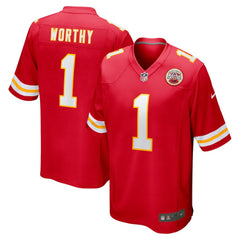 Xavier Worthy Kansas City Chiefs Player Game Jersey - Red Jerseys