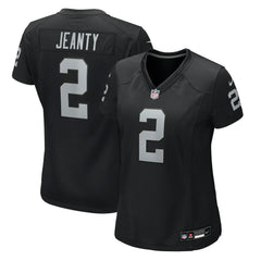 Ashton Jeanty Las Vegas Raiders Women's 2025 NFL Draft First Round Pick Team Game Jersey - Black Jerseys