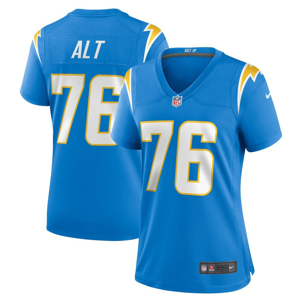 Joe Alt Los Angeles Chargers Women's 2024 NFL Draft First Round Pick Player Game Jersey - Powder Blue Jerseys