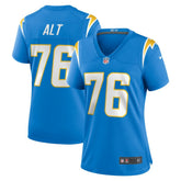 Joe Alt Los Angeles Chargers Women's 2024 NFL Draft First Round Pick Player Game Jersey - Powder Blue Jerseys