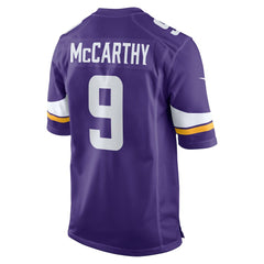 J.J. McCarthy Minnesota Vikings Player Game Jersey - Purple Jerseys